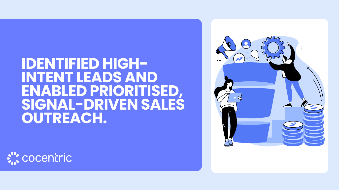 Identified high-intent leads and enabled prioritised, signal-driven sales outreach.